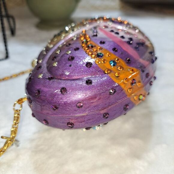 NWT Swarovski Crystal Blingy Clam Shell Bag - Picture 4 of 17